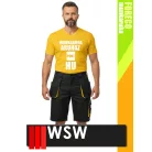 WSW FORECO BLACKYELLOW technikai kevertszálas rövid munkanadrág - munkaruha