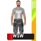 WSW FORECO CAMO technikai kevertszálas rövid munkanadrág - munkaruha