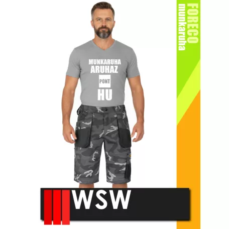 WSW FORECO CAMO technikai kevertszálas rövid munkanadrág - munkaruha