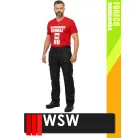 WSW FORECO BLACKGREY technikai kevertszálas derekas munkanadrág - munkaruha