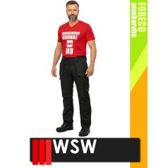   WSW FORECO BLACKGREY technikai kevertszálas derekas munkanadrág - munkaruha