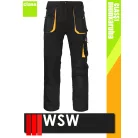 WSW FORECO BLACKYELLOW technikai kevertszálas derekas munkanadrág - munkaruha