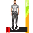 WSW FORECO CAMO technikai kevertszálas derekas munkanadrág - munkaruha