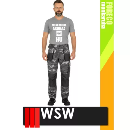 WSW FORECO CAMO technikai kevertszálas derekas munkanadrág - munkaruha