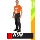 WSW FORECO GREYORANGE technikai kevertszálas strech derekas munkanadrág - munkaruha