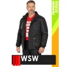 WSW FORECO BLACKGREY technikai kevertszálas bélelt téli munkakabát - munkaruha
