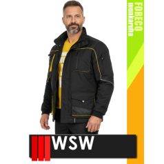   WSW FORECO BLACKYELLOW technikai kevertszálas bélelt téli munkakabát - munkaruha