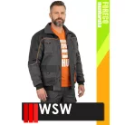 WSW FORECO GREYORANGE technikai kevertszálas bélelt téli munkakabát - munkaruha
