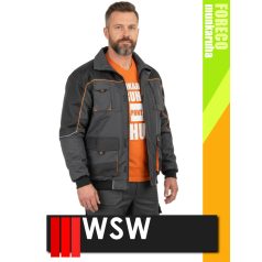   WSW FORECO GREYORANGE technikai kevertszálas bélelt téli munkakabát - munkaruha