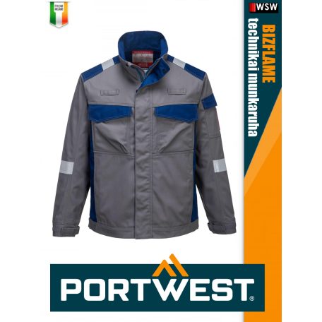 Portwest BIZFLAME ULTRA GREY technikai multinorm kabát - munkaruha