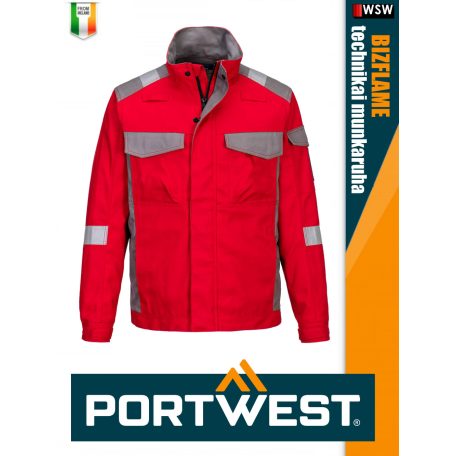 Portwest BIZFLAME ULTRA RED technikai multinorm kabát - munkaruha