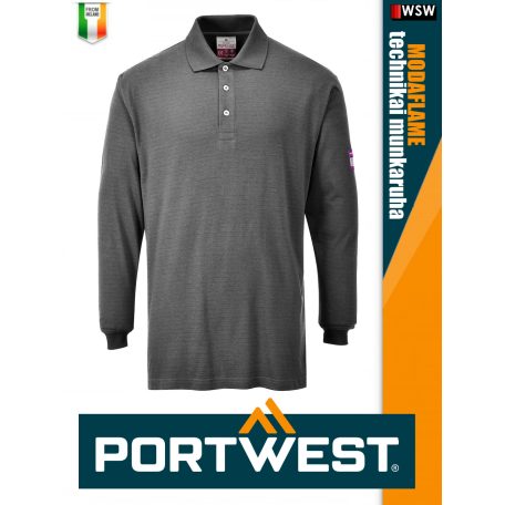 Portwest MODAFLAME GREY technikai ív és lángálló póló - munkaruha