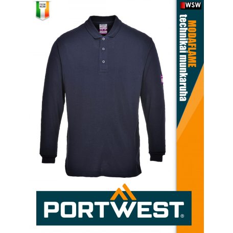Portwest MODAFLAME NAVY technikai ív és lángálló póló - munkaruha