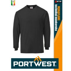   Portwest MODAFLAME BLACK technikai ív és lángálló póló - munkaruha