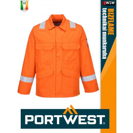 Portwest BIZFLAME PLUS ORANGE technikai multinorm kabát - munkaruha