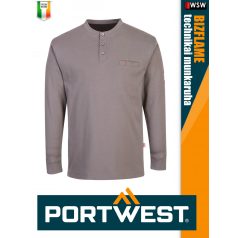   Portwest BIZFLAME PLUS GREY technikai lángálló póló - munkaruha