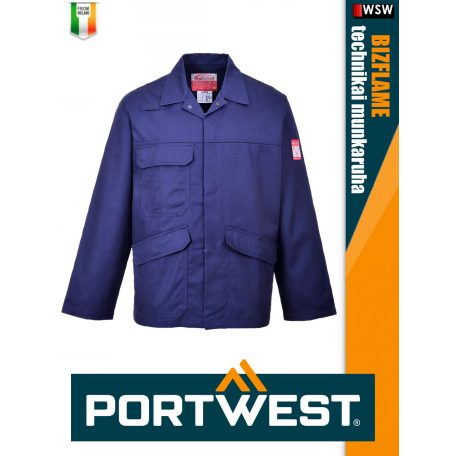 Portwest BIZFLAME PRO NAVY technikai lángálló hegsztő és antisztatikus kabát - munkaruha