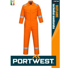   Portwest BIZFLAME PLUS ORANGE technikai multinorm 350 g/m2 női overál - munkaruha