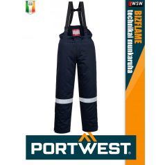   Portwest BIZFLAME PLUS NAVY technikai multinorm bélelt kantáros nadrág - munkaruha