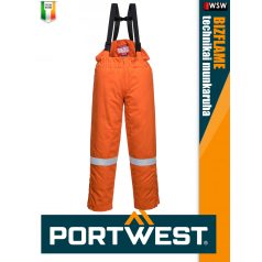   Portwest BIZFLAME PLUS ORANGE technikai multinorm bélelt kantáros nadrág - munkaruha