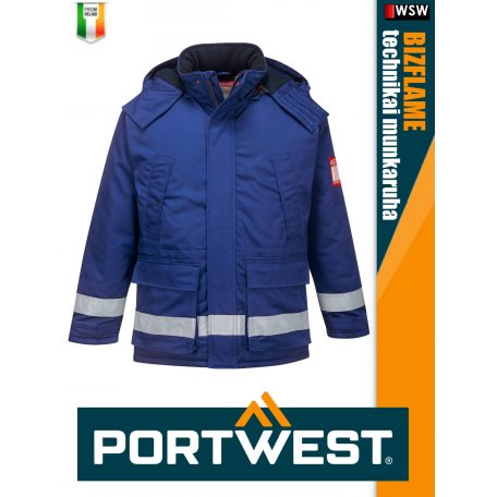 Portwest BIZFLAME PLUS ROYAL technikai multinorm bélelt kabát - munkaruha