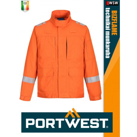 Portwest BIZFLAME PLUS ORANGE technikai multinorm stretch kabát - munkaruha