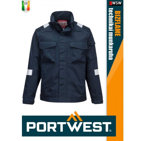 Portwest BIZFLAME ULTRA NAVY technikai multinorm kabát - munkaruha