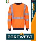 Portwest MODAFLAME ORANGE technikai ív és lángálló láthatósági pulóver - munkaruha