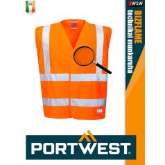   Portwest BIZFLAME ORANGE technikai antisztatikus láthatósági mellény - munkaruha