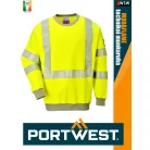 Portwest MODAFLAME YELLOW technikai ív és lángálló láthatósági pulóver - munkaruha