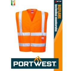   Portwest BIZFLAME ORANGE technikai lángálló láthatósági mellény - munkaruha