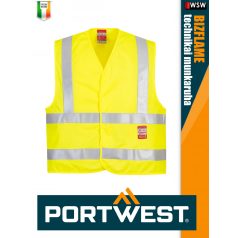   Portwest BIZFLAME YELLOW technikai lángálló láthatósági mellény - munkaruha