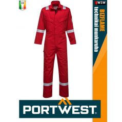   Portwest BIZFLAME ULTRA RED technikai multinorm kantáros nadrág - munkaruha