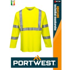  Portwest MODAFLAME YELLOW technikai ív és lángálló láthatósági póló - munkaruha