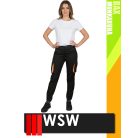 WSW DIRECTO BLACKORANGE jogger technikai stretch derekas női munkanadrág - munkaruha