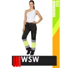 WSW DIRECTO BLACKHV technikai stretch derekas női munkanadrág - munkaruha