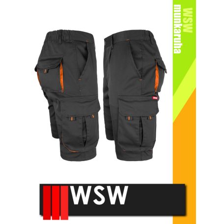 WSW DIRECTO BLACKORANGE technikai stretch rövid női munkanadrág - munkaruha
