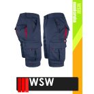 WSW DIRECTO NAVYRED technikai stretch rövid női munkanadrág - munkaruha