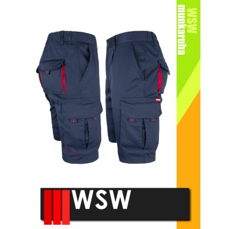WSW DIRECTO NAVYRED technikai stretch rövid női munkanadrág - munkaruha