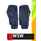 WSW DIRECTO NAVYORANGE technikai stretch rövid női munkanadrág - munkaruha