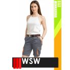 WSW DIRECTO GREYORANGE technikai stretch rövid női munkanadrág - munkaruha