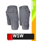 WSW DIRECTO GREYORANGE technikai stretch rövid női munkanadrág - munkaruha