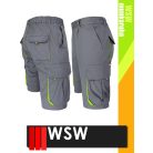 WSW DIRECTO GREYYELLOW technikai stretch rövid női munkanadrág - munkaruha