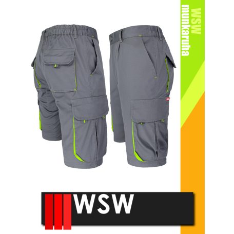 WSW DIRECTO GREYYELLOW technikai stretch rövid női munkanadrág - munkaruha