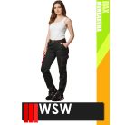 WSW DIRECTO BLACKRED technikai stretch derekas női munkanadrág - munkaruha