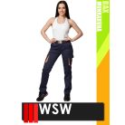 WSW DIRECTO NAVYORANGE technikai stretch derekas női munkanadrág - munkaruha