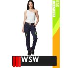 WSW DIRECTO NAVYYELLOW technikai stretch derekas női munkanadrág - munkaruha