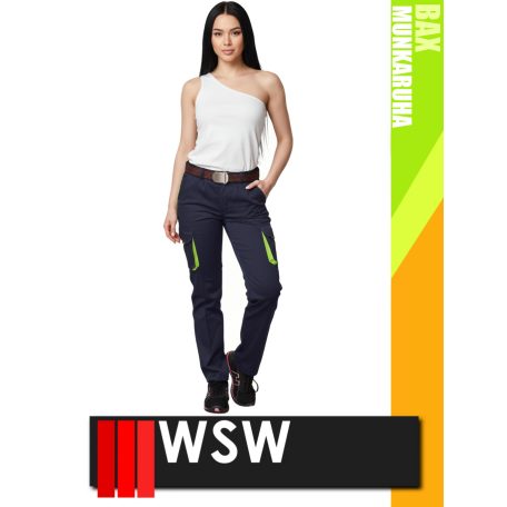 WSW DIRECTO NAVYYELLOW technikai stretch derekas női munkanadrág - munkaruha