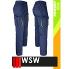 WSW DIRECTO NAVYYELLOW technikai stretch derekas női munkanadrág - munkaruha