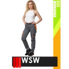WSW DIRECTO GREYORANGE technikai stretch derekas női munkanadrág - munkaruha
